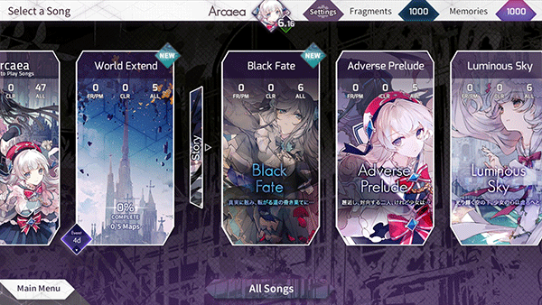 韵律源点arcaea游戏截图2