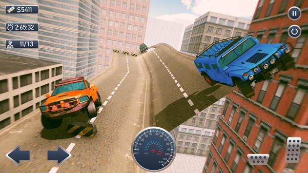 屋顶特技SUV赛车单机版游戏截图1