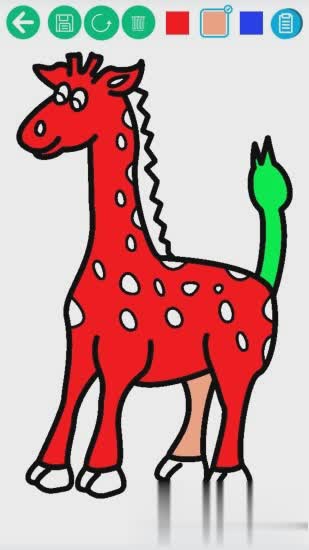儿童填色画游戏截图2
