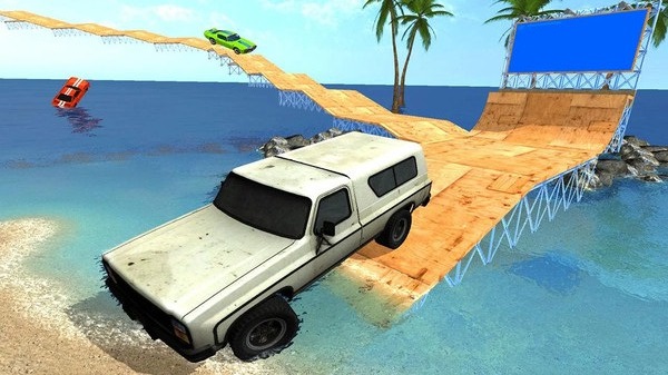 坡道特技赛车2019游戏截图1